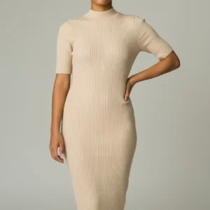 Ribbed Midi Dress