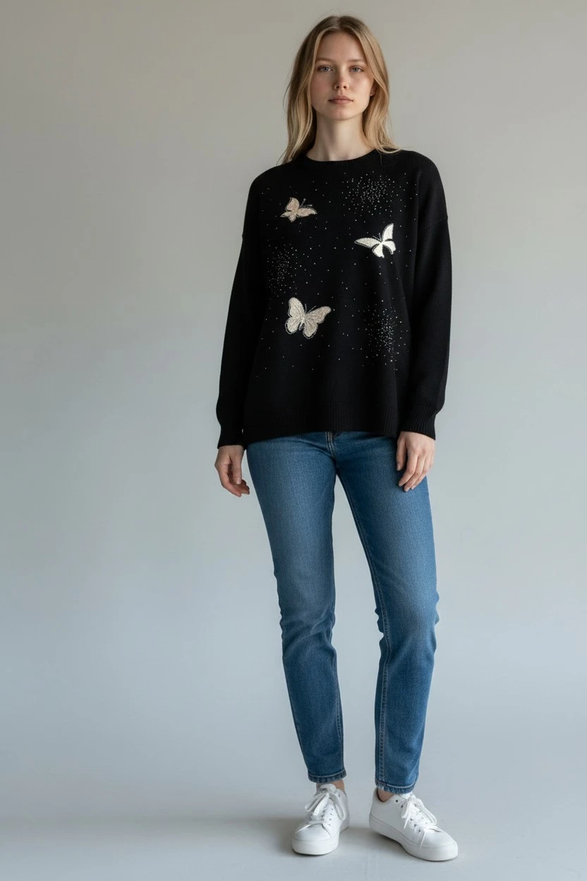 Butterfly Blouse - Black