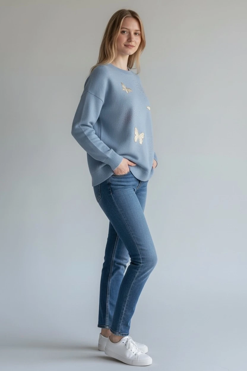 Butterfly Blouse - Blue