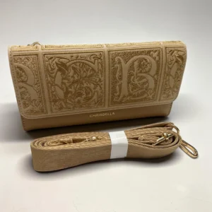 Wallet Embroidery Chrisbella - Beige