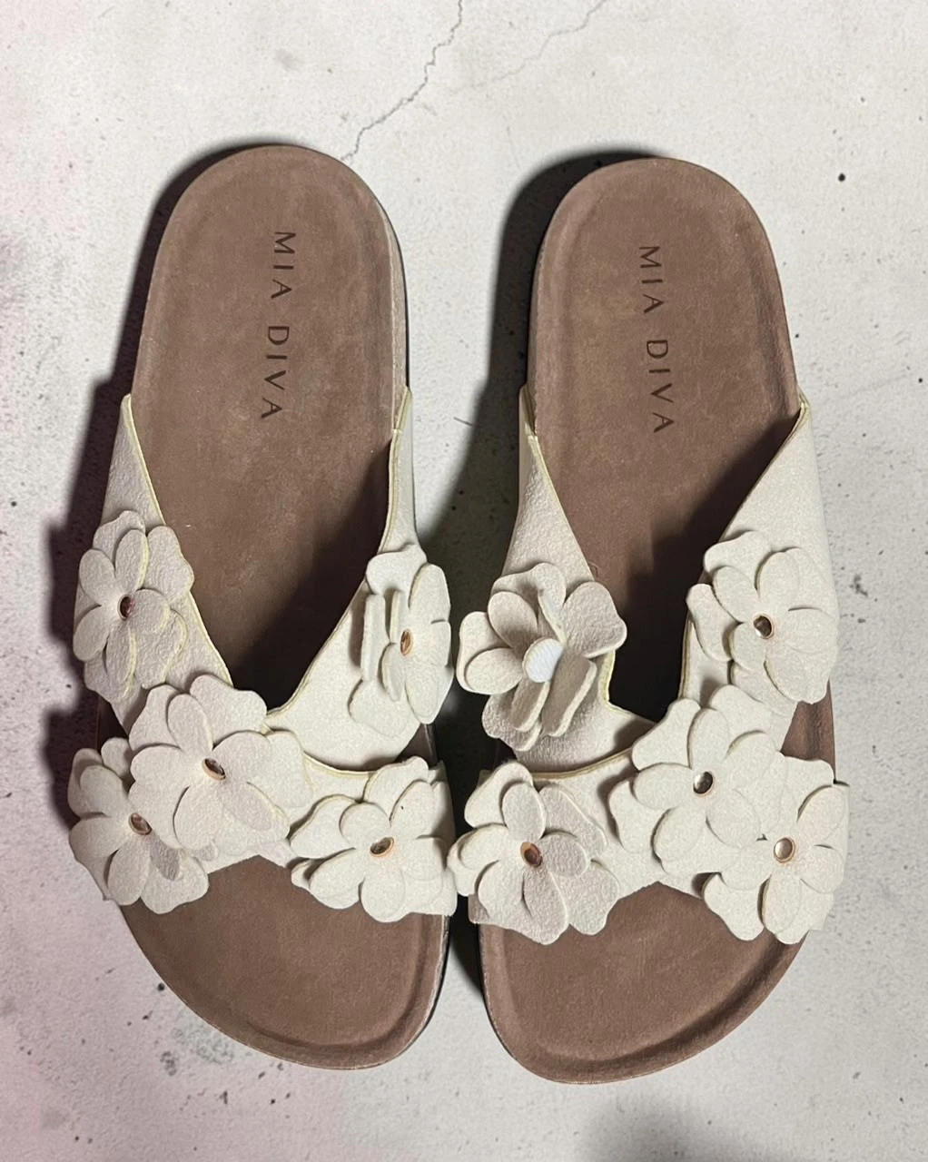 Flowery Slipper MD26008 - Beige