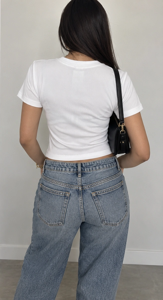 Rhinestone Ribbed Crop Top - Image 6